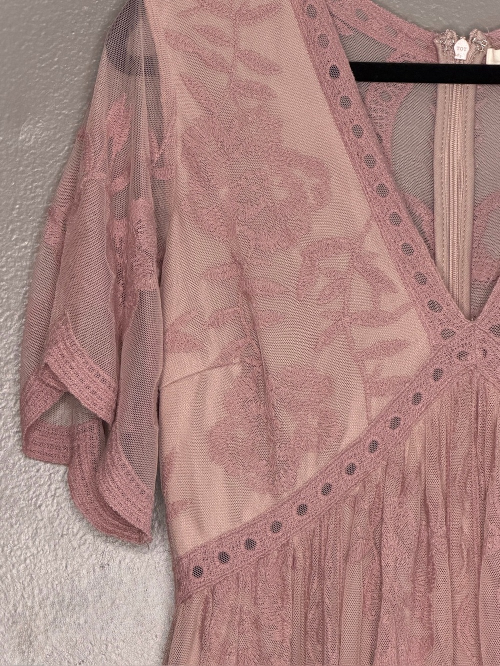 PinkBlush Boho Embroidered Floral Maxi Dress Effortless Elegance Fairytale Photo - Picture 3 of 12